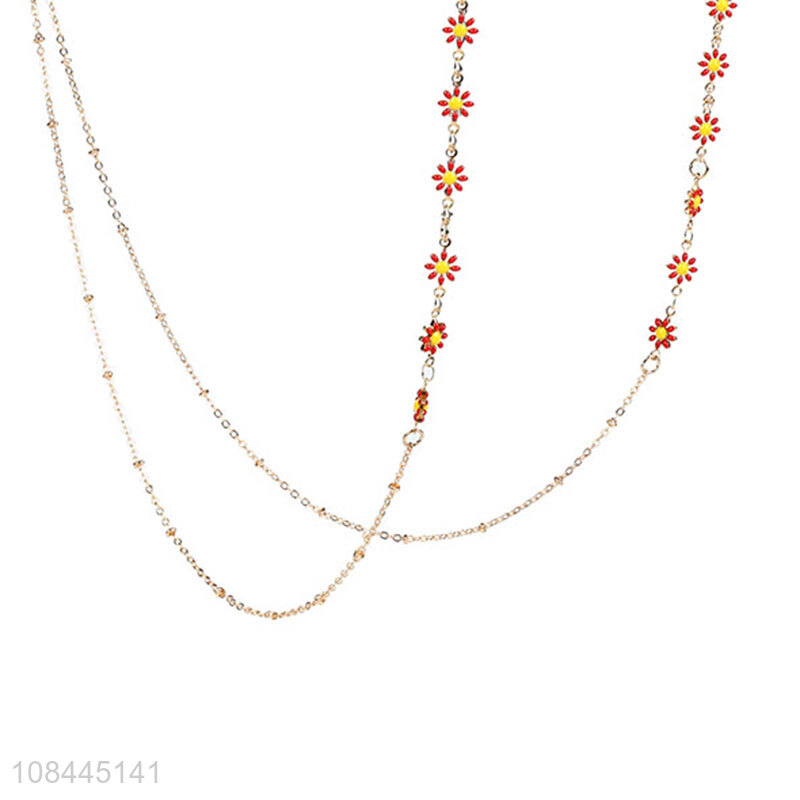 Factory wholesale nice chrysanthemum glasses chain
