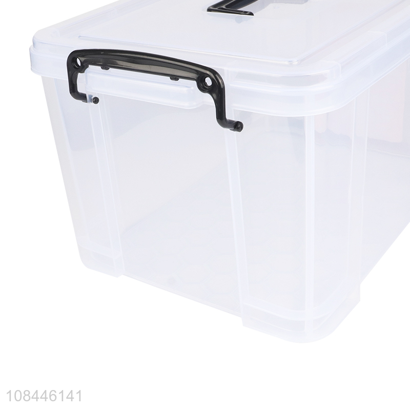 High quality clear multiple sizes plastic storage box household storage bins