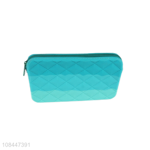 New design gradient color rhomboid silicone coin purse for women