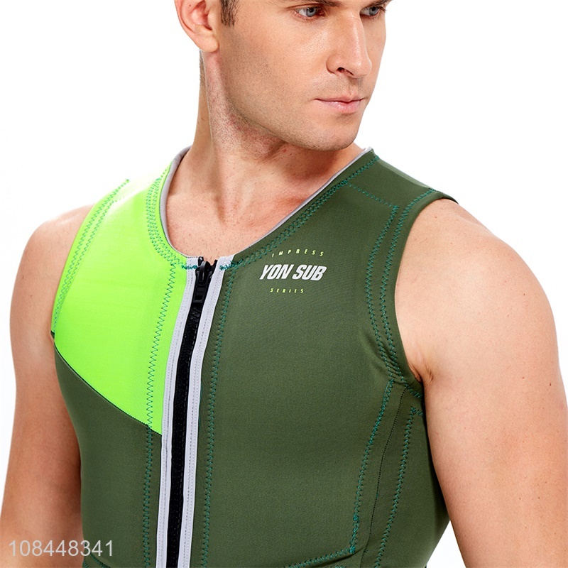 Wholesale men life jacket vest anticollision life vests for swimming and boating