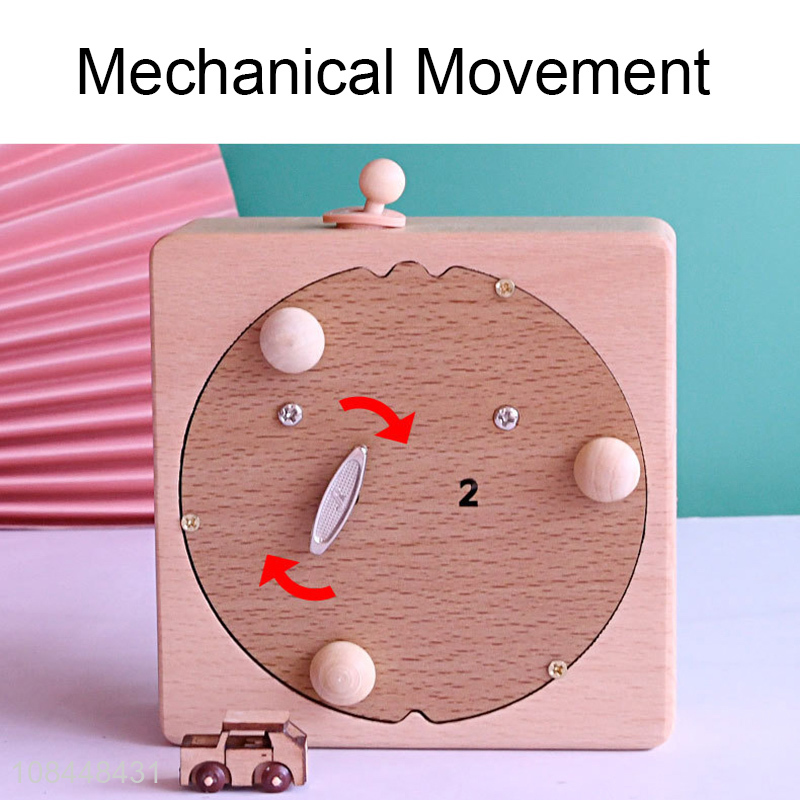 High quality wooden music box windup mechanism musical box Christmas gifts