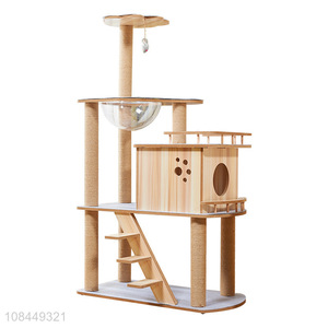 China supplier wooden cat climbing frame for home