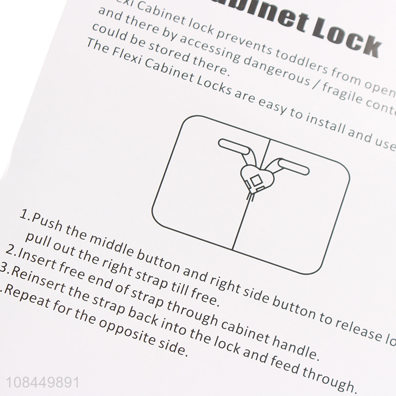 Factory wholesale adjustable flexible cabinet lock
