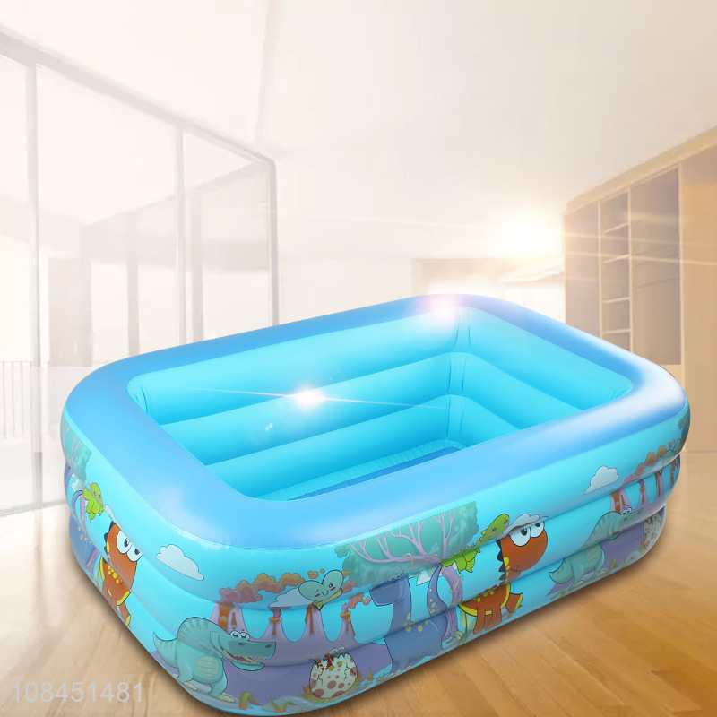 Wholesale cartoon dinosaur pvc swimming pool kids inflatable swimming pool