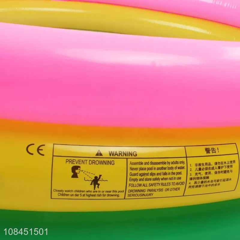 Wholesale summer outdoor round inflatable pvc baby swimming pool for garden