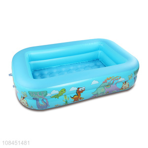 Wholesale cartoon dinosaur pvc swimming pool kids inflatable swimming pool