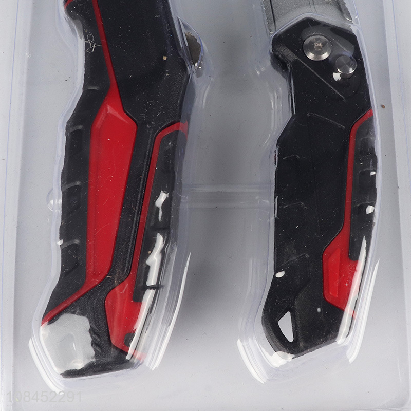 Factory supply portable metal pocket paper cutter folding utility knife