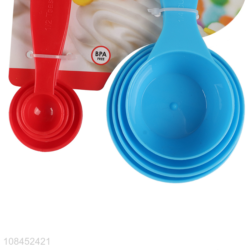 Good quality kitchen tools plastic measuring cups and spoons set