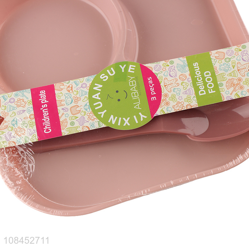 Hot products plastic dinner plate all-in-one plate for kids