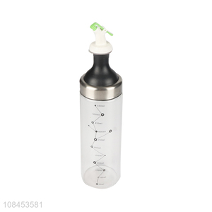 OEM ODM high borosilicate glass sauce vinegar dispenser bottle with scale