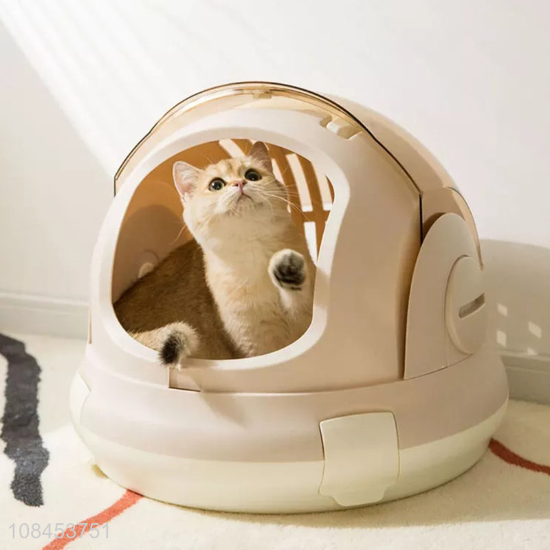 Wholesale breathable multifunctional cat litter toilet box pet cat cage carrier