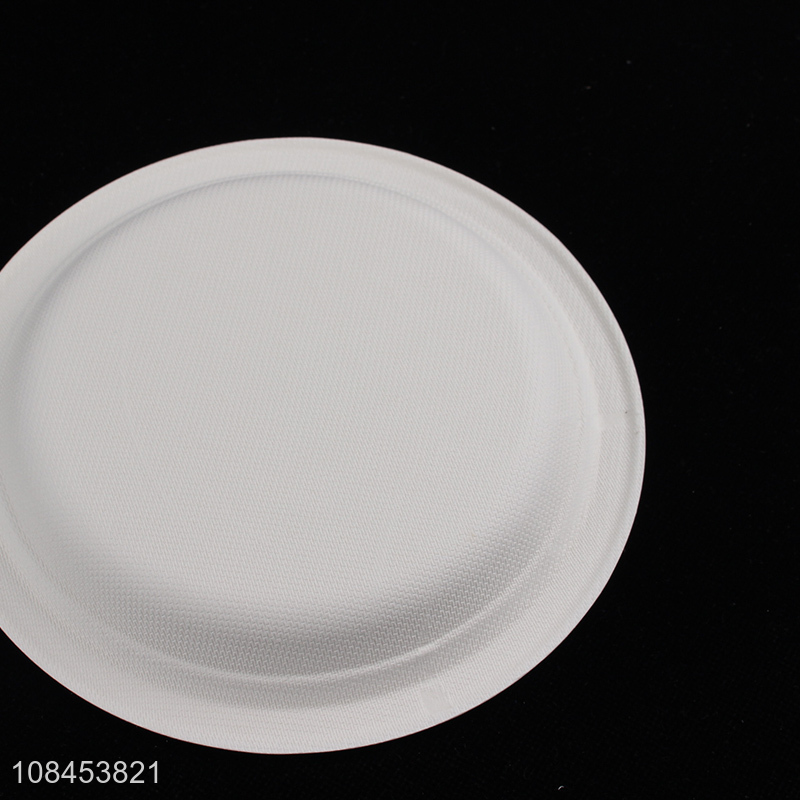 Wholesale price round plate disposable dinner plate