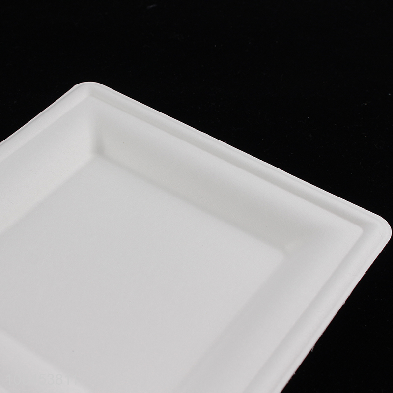 Hot products square plate foam dinner plate for sale