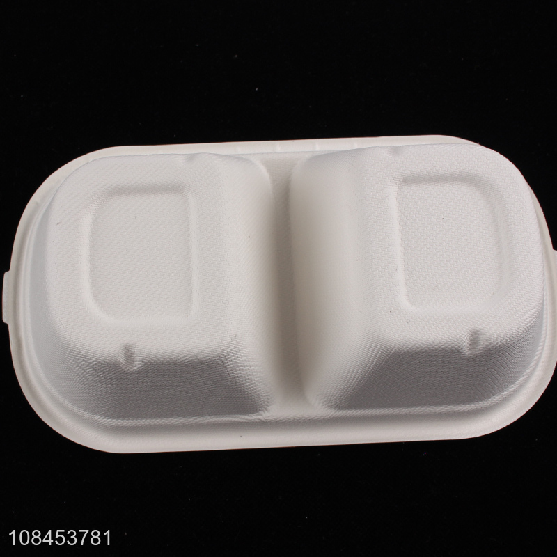 High quality two-grid 700ml salad box for sale