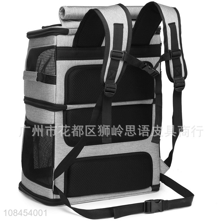 Hot selling breathable portable pets carrier bag backpack