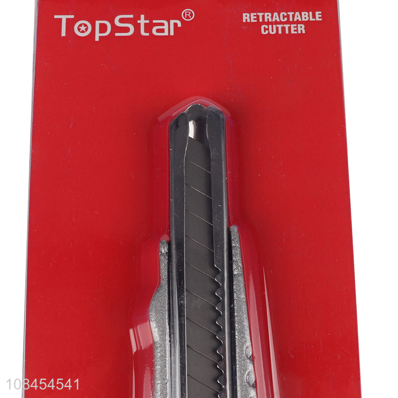 OEM ODM stainless steel retractable cutter metal art knife for students