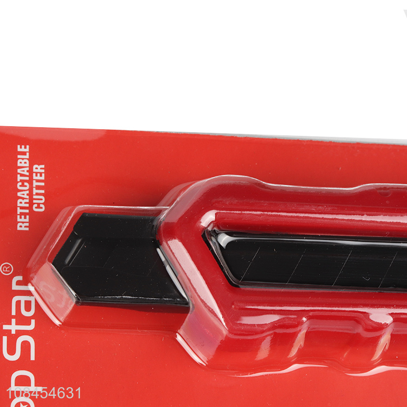China supplier retractable stainless steel art knife snap off utility knife