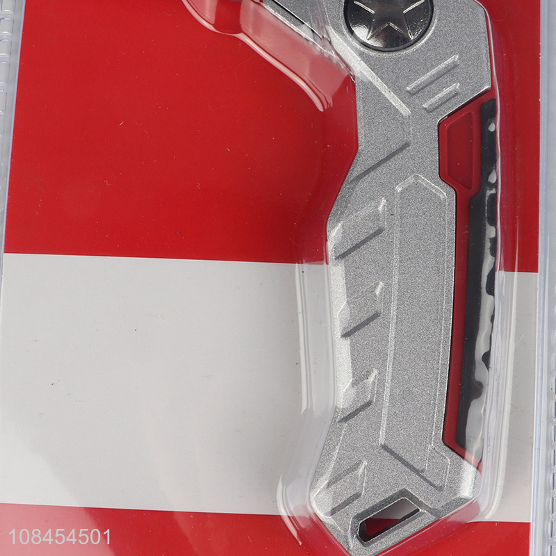 China supplier folding stainless steel utility knife for carton box