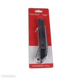 Factory supply metal utility knife stainless steel retractable box cutter