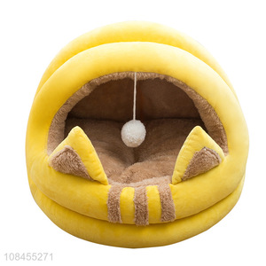 Factory wholesale cute cat nest home fleece pet nest