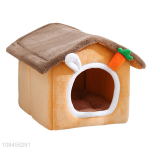 Hot selling cute bunny ear pet nest cat bed