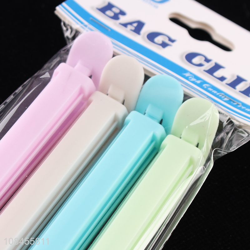 Hot products 4pieces plastic food snack sealing bag clips