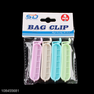 Best price 4pieces food snack storage bag clips for sale