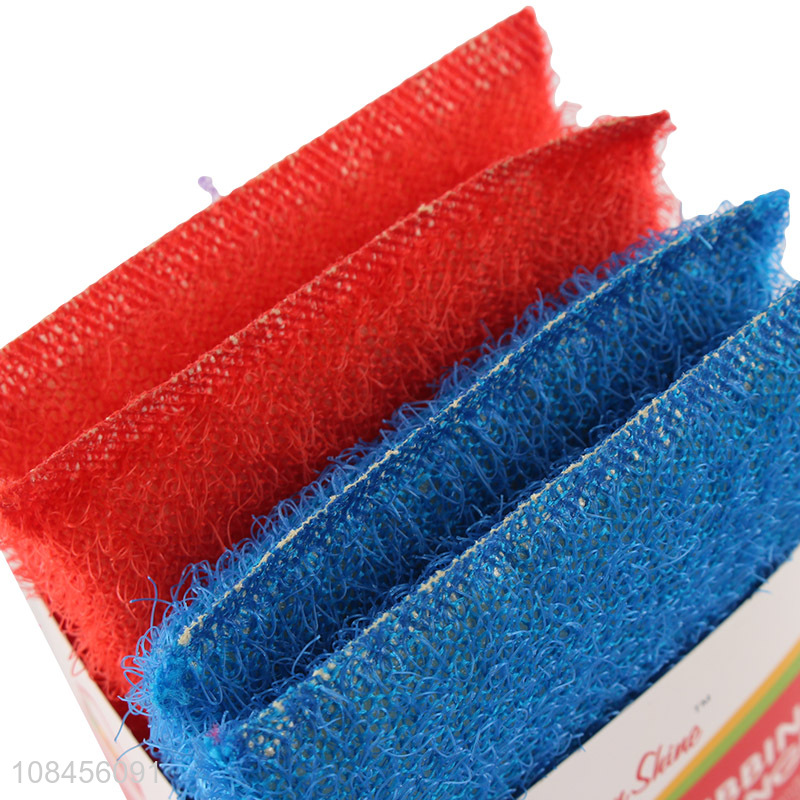 Hot products 4pieces scouring pads scrubbing sponge for household