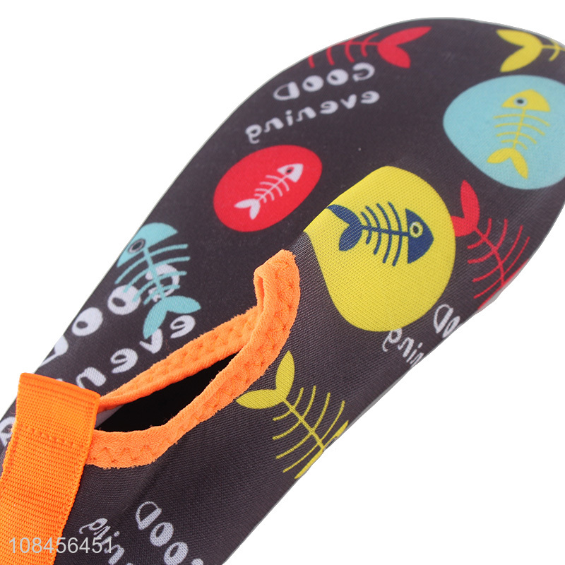 Hot selling kids water shoes aqua socks barefoot slip-on for beach