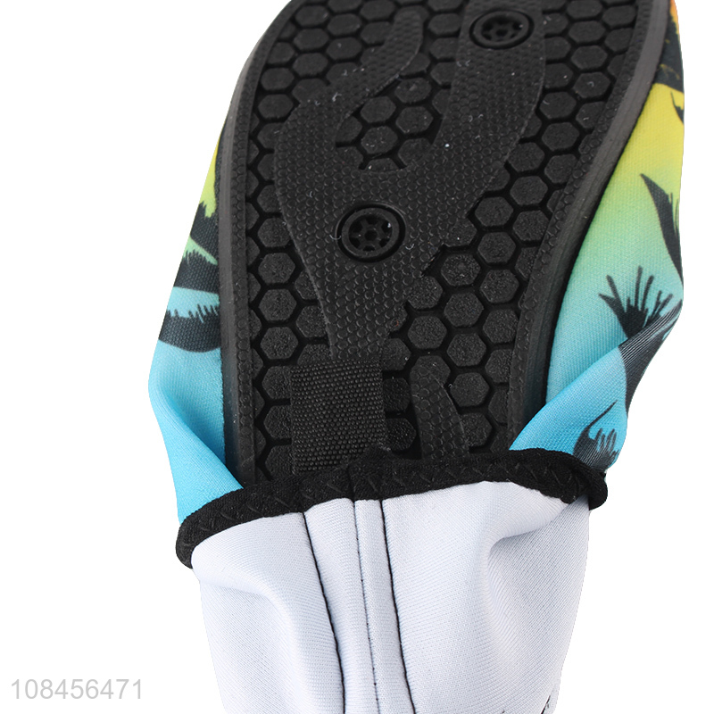 Custom logo kids water sports shoes slip-on quick dry swim shoes