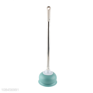 Online wholesale long handle bathroom cleaning toilet plunger