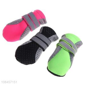 New design outdoor breathable wear resistant dog shoes for small dogs