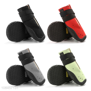 Hot product wear resistant lightweight breathable washable dog shoes