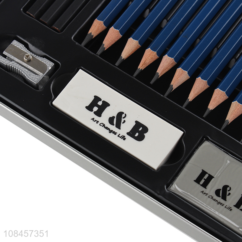 High quality portable boxed art sketch set for students