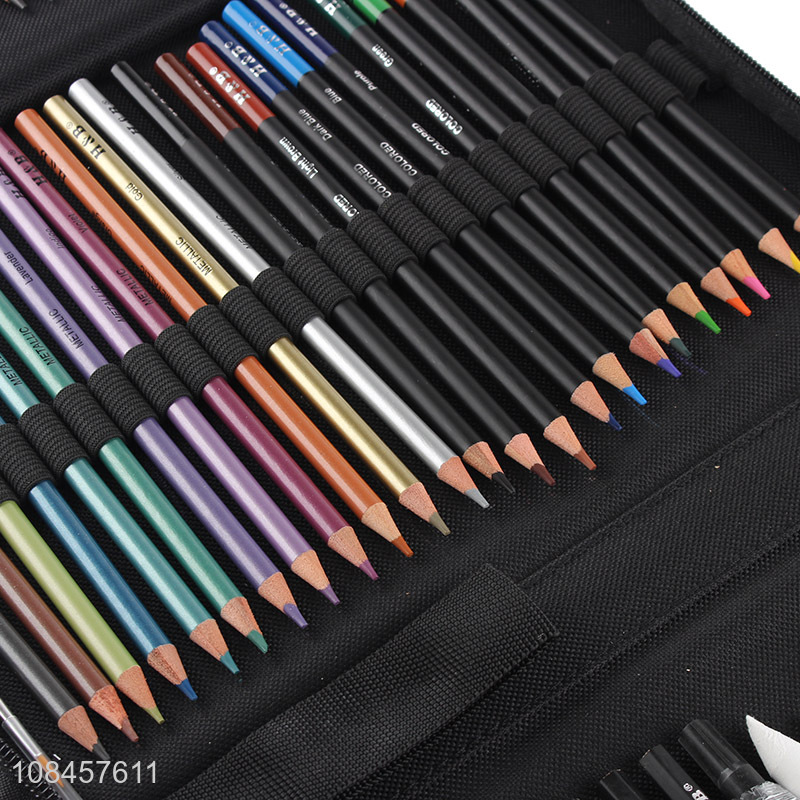 China supplier portable sketch color pencils set for students