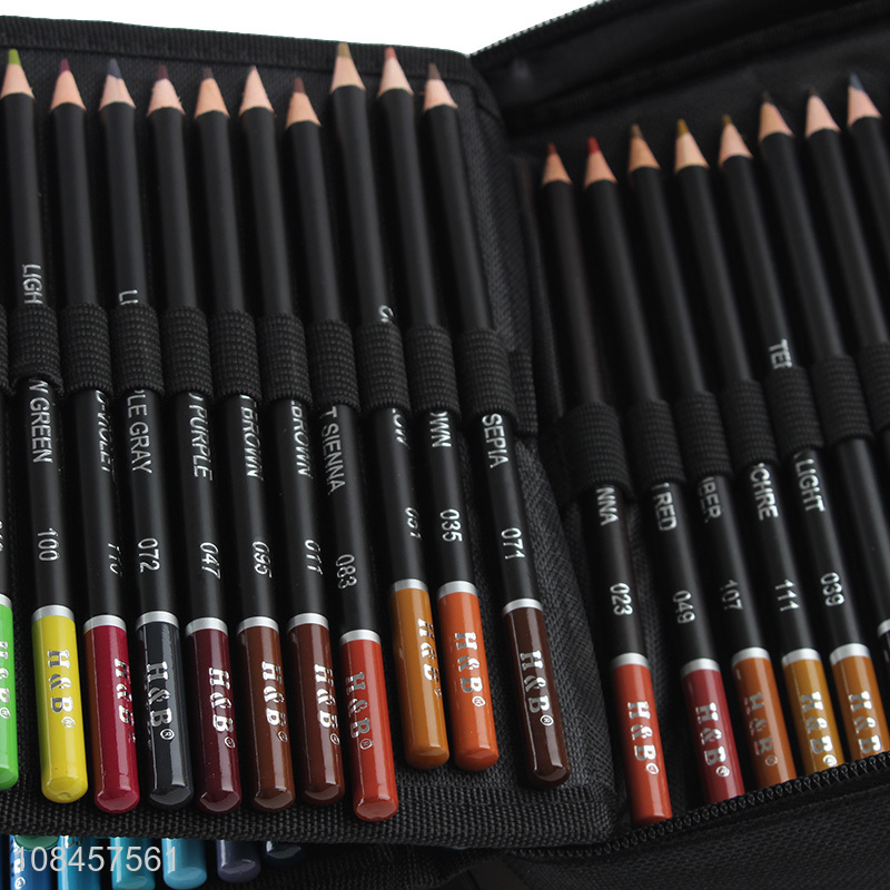 Factory supply sketch drawing oil colored pencil set