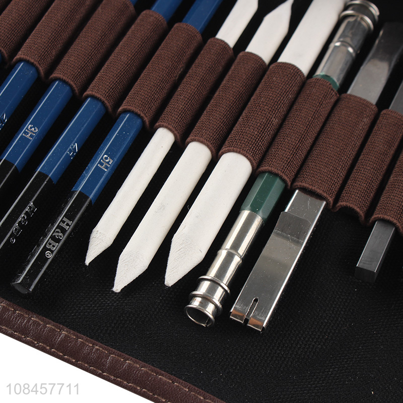 Good wholesale price 32pcs students portable painting pencils set