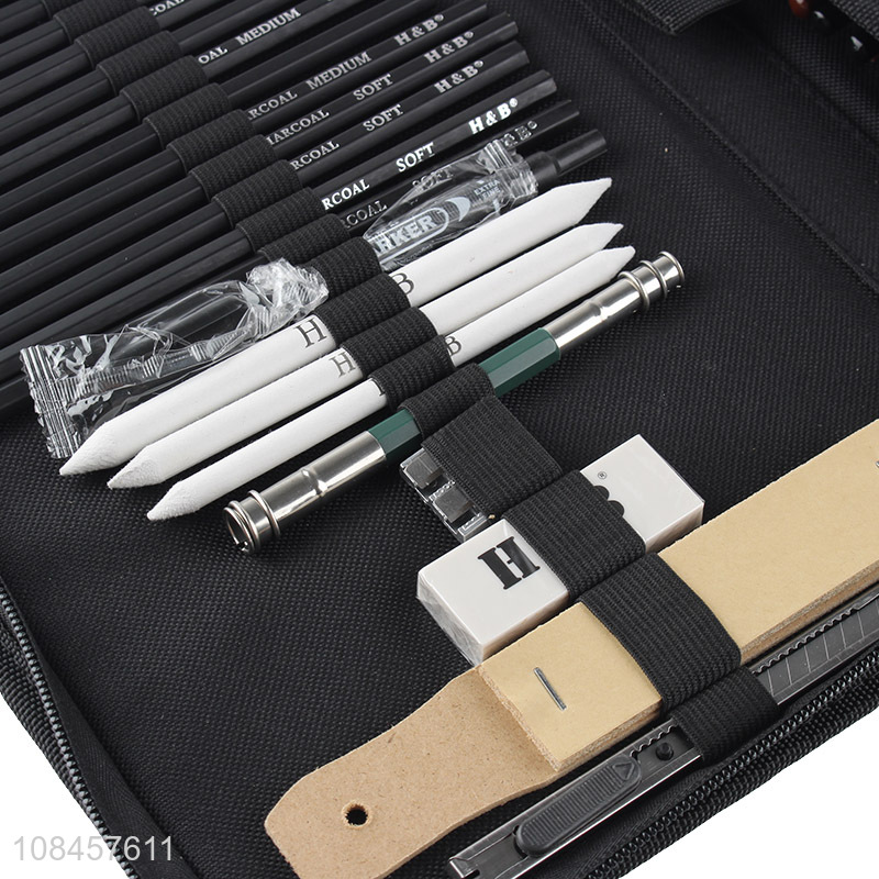 China supplier portable sketch color pencils set for students
