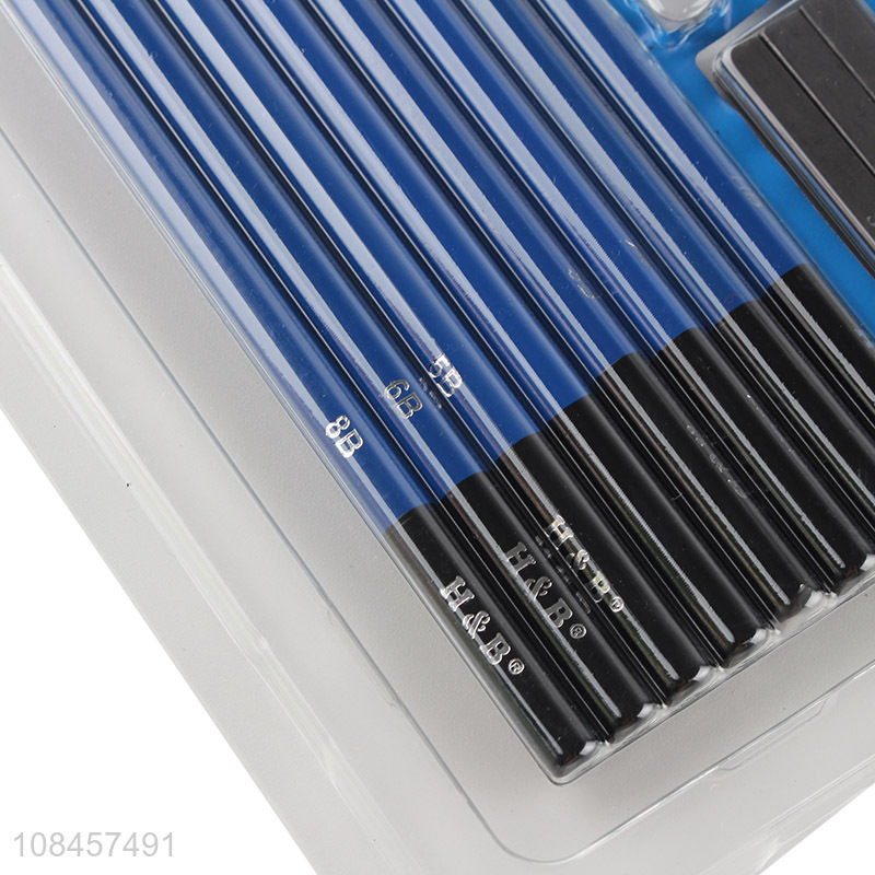Wholesale price sketch pencil sharpener eraser set