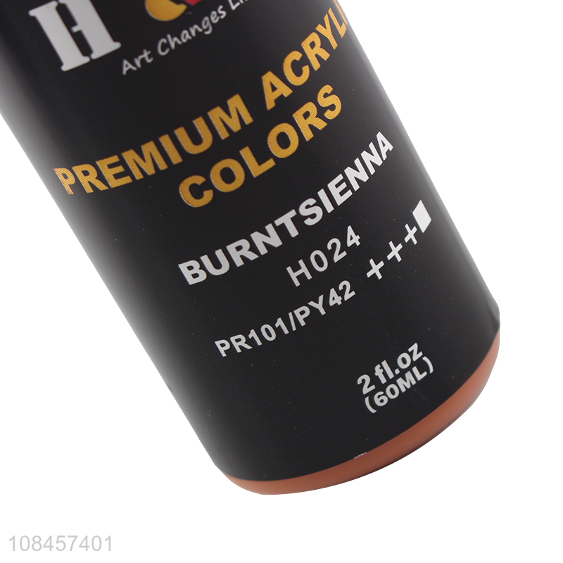 Hot selling 60ml drawing acrylic paint with 30 color