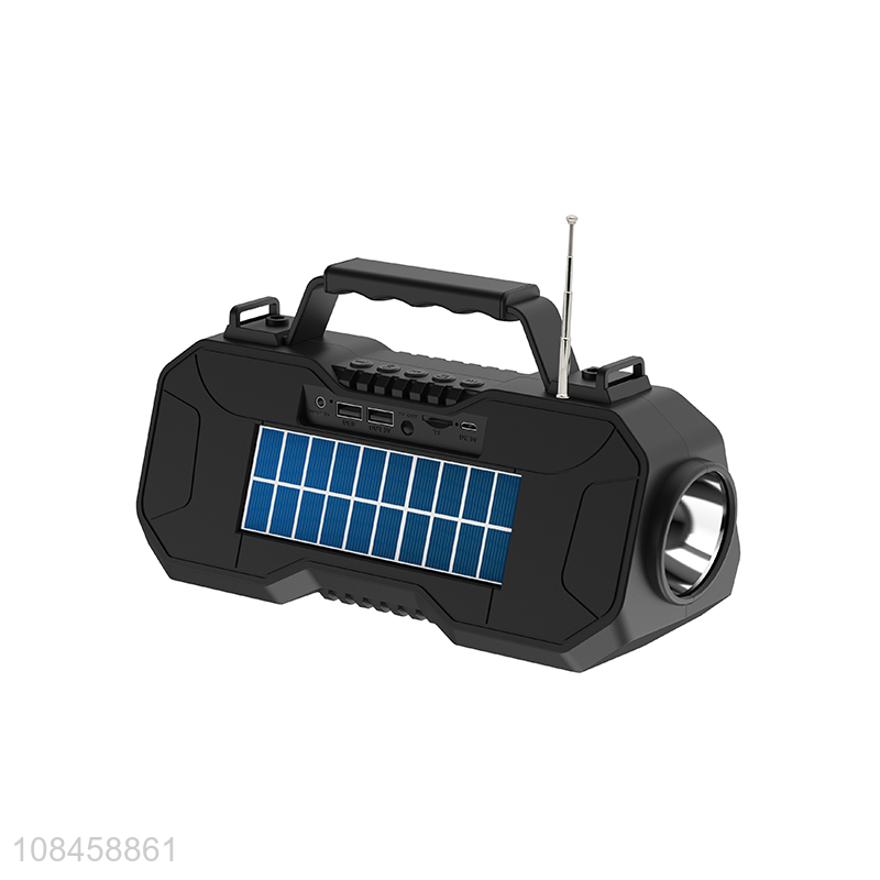 Best selling portable wireless speaker solar lighting system wholesale