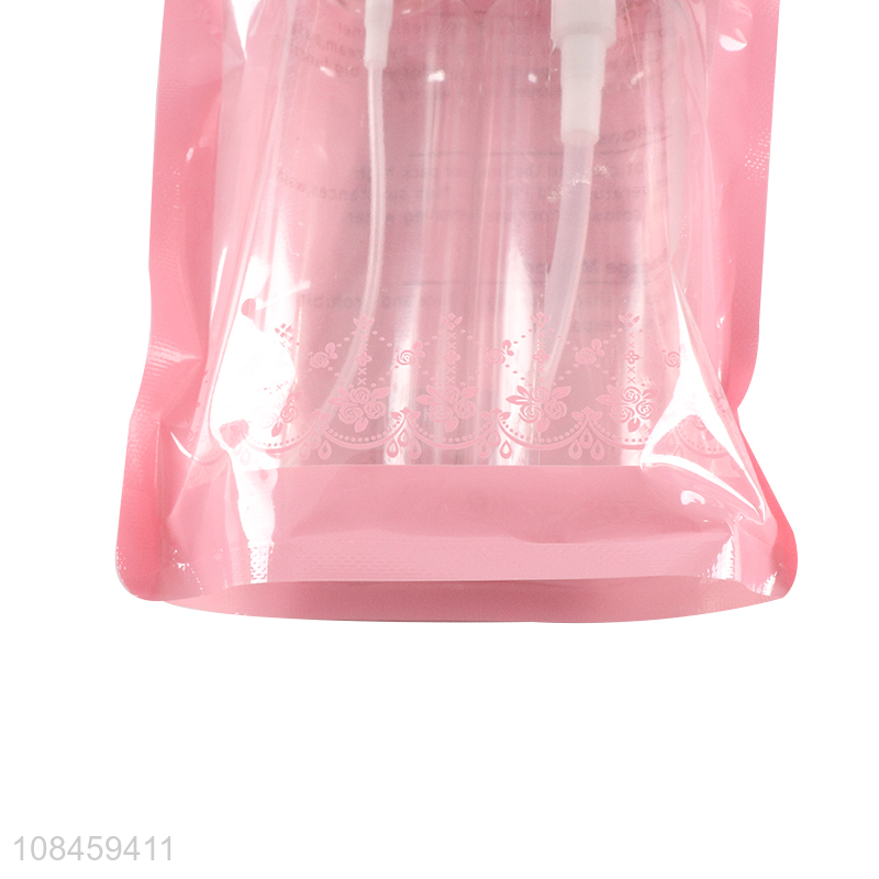 Wholesale price plastic travel bottles ladies shampoo bottles