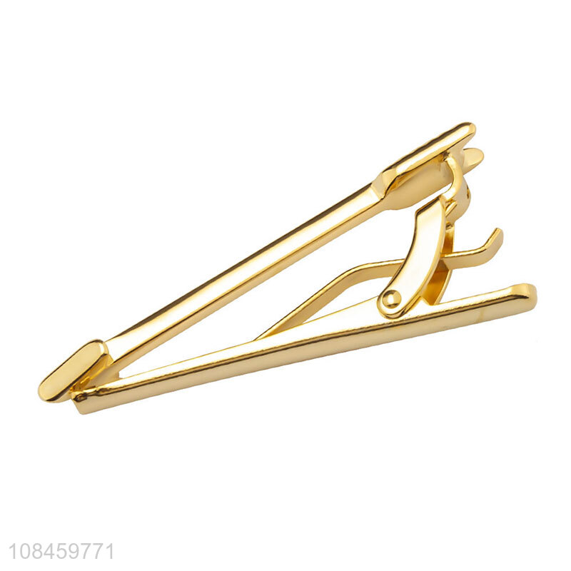 Hot products golden metal tie clips men fashion tie bar