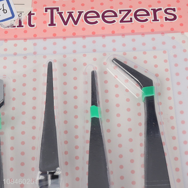 Good quality personal care products 4pieces tweezers set