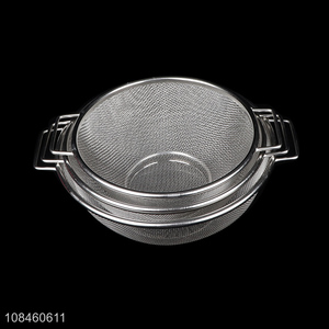 Top selling stainless steel mesh strainer net baskets with handles