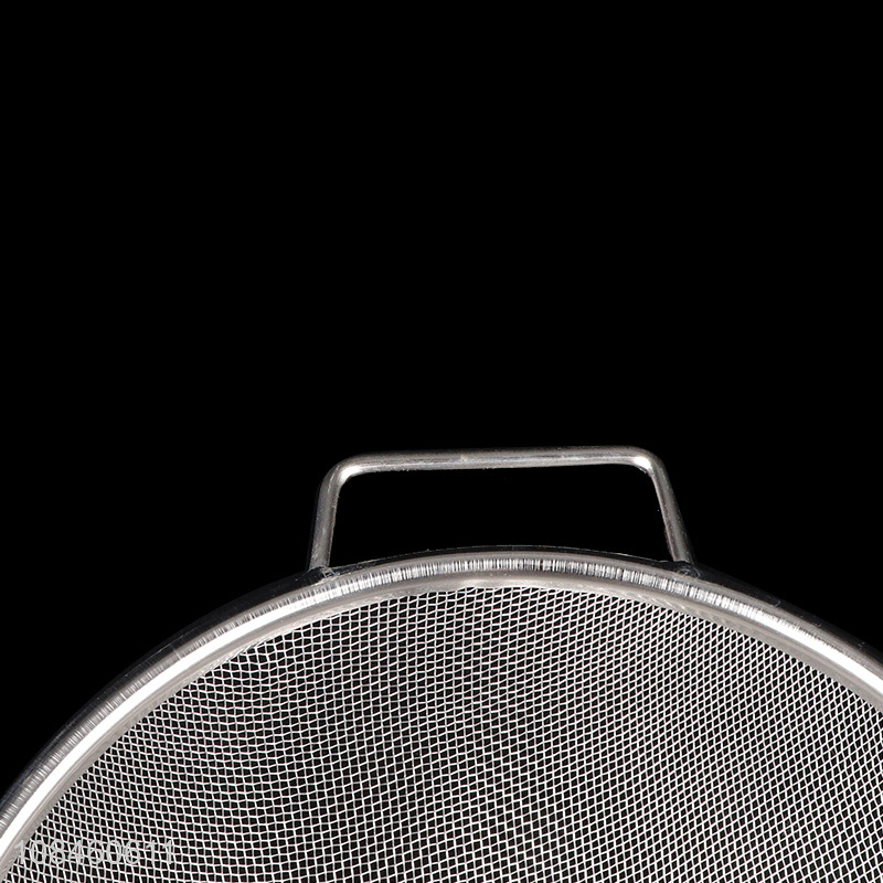 Top selling stainless steel mesh strainer net baskets with handles