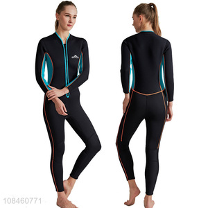 Wholesale 3mm neoprene women wetsuit long sleeved full body diving suit