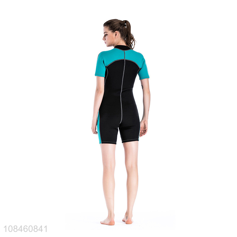 High quality 2mm women wetsuit short sleeve neoprene wetsuit for diving