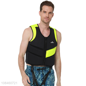 New design high buoyancy portable adult life jacket vest for men