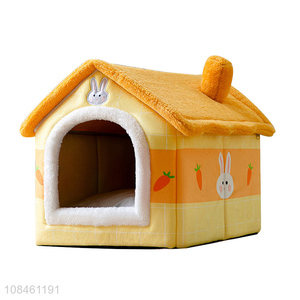 Wholesale winter comfy fully enclosed pet house washable dog cat house